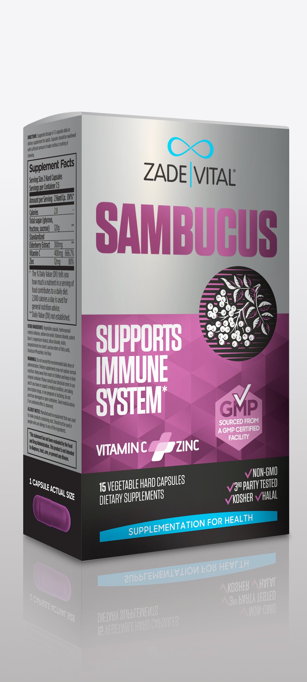 Sambucus, Vitamin C and Zinc